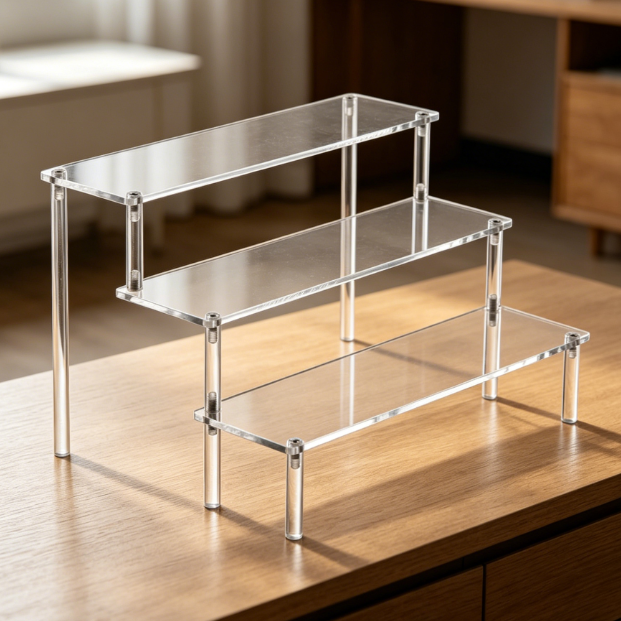 Acrylic display riser, 3-tier countertop stand - Image 2