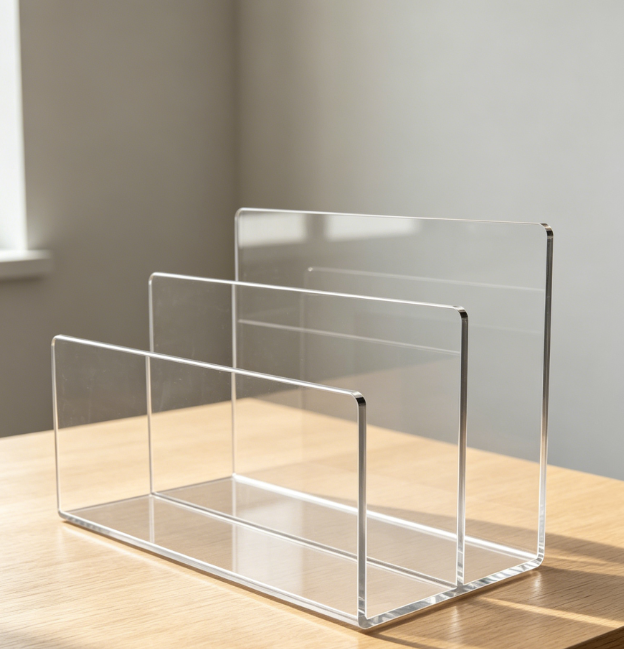 Acrylic hanging file box, desktop storage container - Image 2