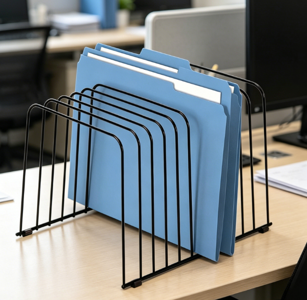 11-Compartment Desktop Organizer – Metal Wire Mesh - Image 2