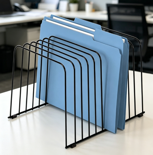 11-Compartment Desktop Organizer – Metal Wire Mesh