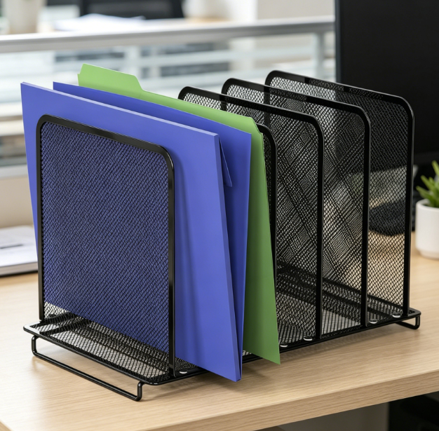 Expandable 5-Compartment Upright File Sorter - Image 2