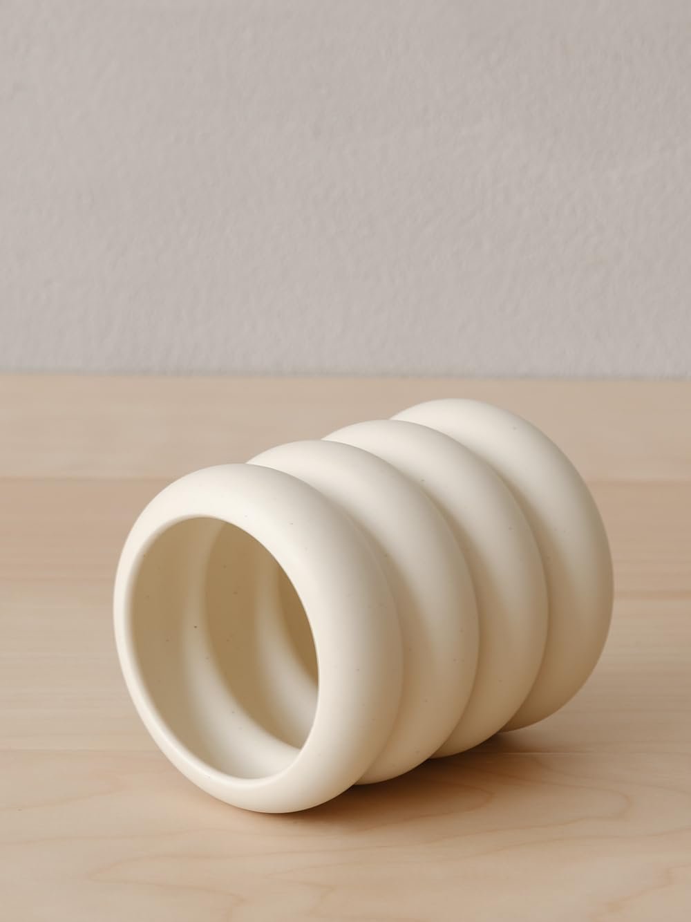 Ceramic Pen Holder, Minimalist Makeup Brush Organizer - Image 2