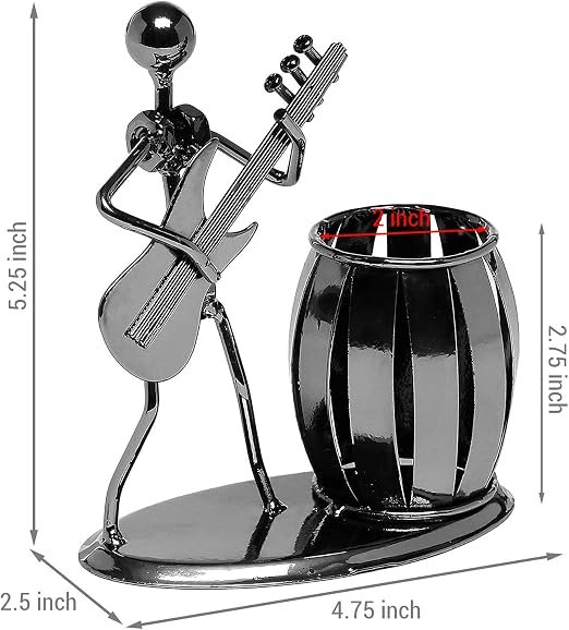 Guitar Pen Holder for Desk, Pencil Cup - Image 2
